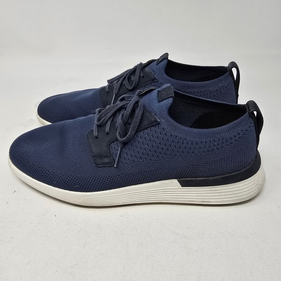 Wolf & Shepherd Swiftknit Knit Navy Blue Casual‎ Dress Shoes Mens Size 11